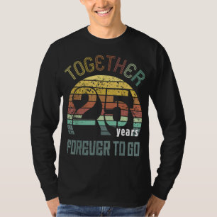 25. Hochzeitstipendien für Paare m T-Shirt