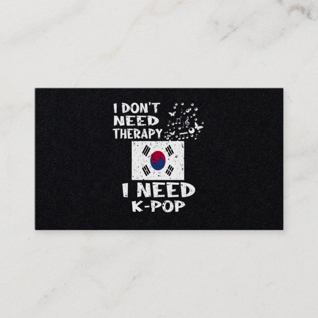 25.I Keine Therapie brauche ich KPop Visitenkarte (Vorderseite)