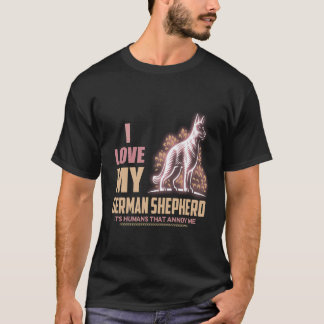25 Ich liebe meinen deutschen Schäferhund, es sind T-Shirt