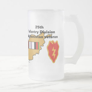 25. Inf Div. Afgan F/Mug Mattglas Bierglas