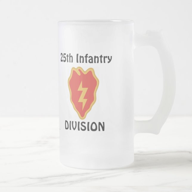 25. Inf Div. Franc m/1 Mattglas Bierglas (Rechts)