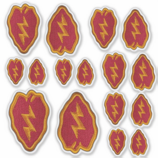 25. INF Infanterie Division Big Red 1 Contour Aufkleber (Vorderseite)