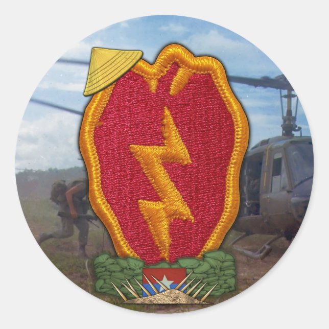 25. Infanterie Division vietnam War Patch Aufklebe Runder Aufkleber (Vorderseite)