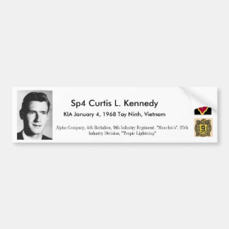 25. Infanterie-Vietnam-Denkmal Curtis Autoaufkleber