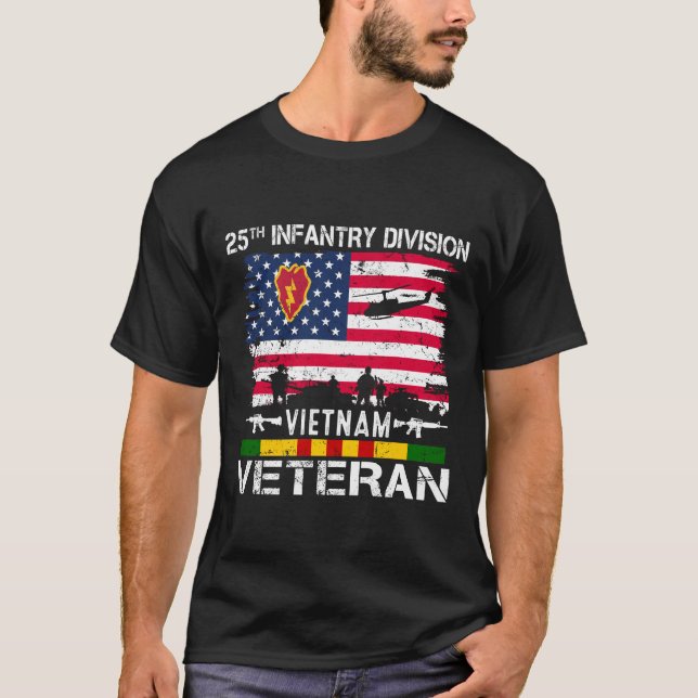 25. Infanterieabteilung der US-Armee Vietnam Veter T-Shirt (Vorderseite)