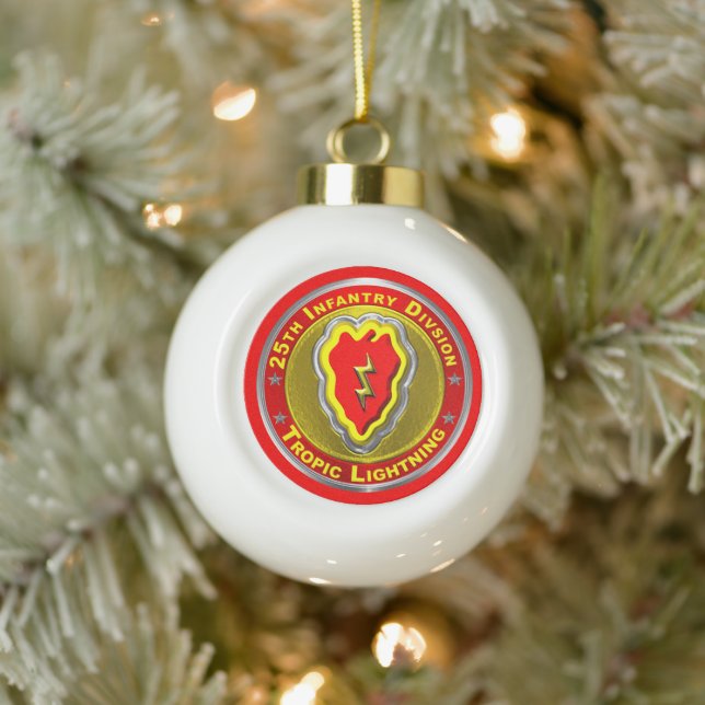 25. Infanterieabteilung Keramik Kugel-Ornament (Baum)