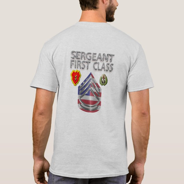 25. Infanterieabteilung Sergeant First Class T-Shirt (Rückseite)