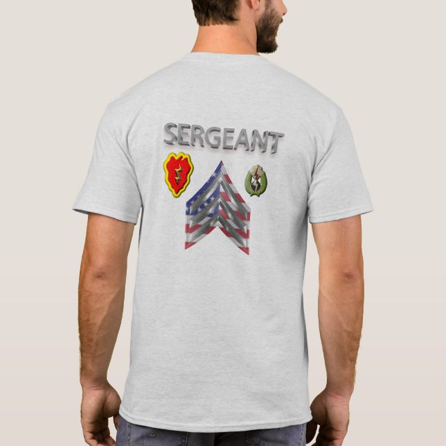 25. Infanterieabteilung Sergeant T-Shirt (Rückseite)