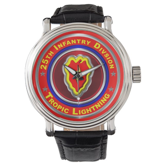 25. Infanterieabteilung "Tropischer Blitz" Armbanduhr (Vorderseite)