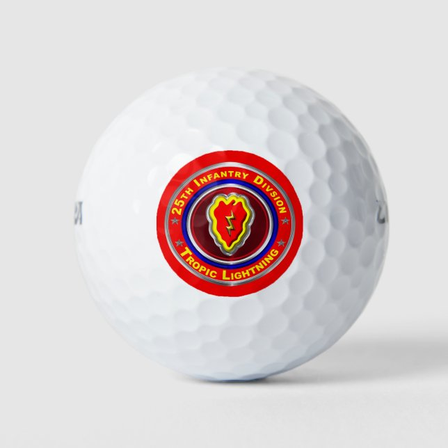 25. Infanterieabteilung "Tropischer Blitz" Golfball (Vorderseite)
