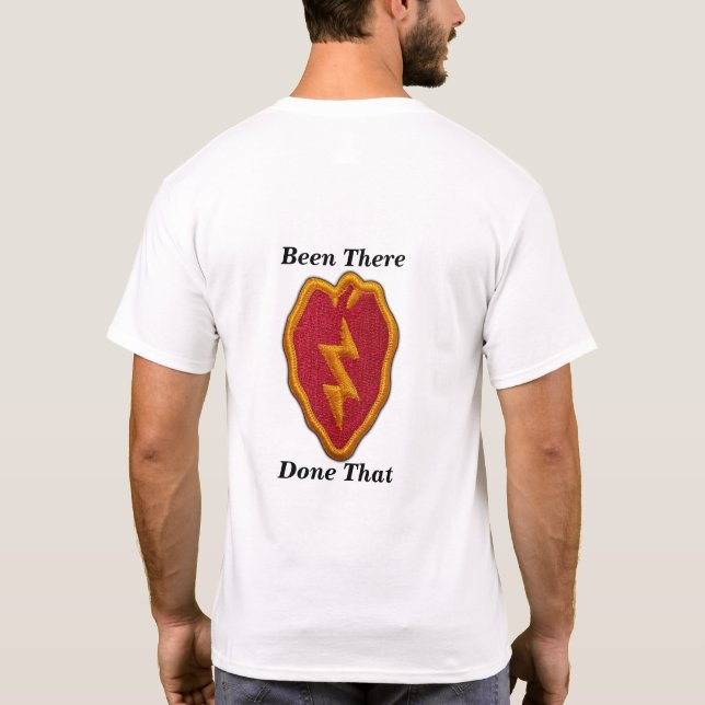 25. Infanterieabteilung Veteranen Veteranen LRPS T-Shirt (Rückseite)