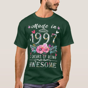 25 Jahre alte Geschenke für Frauen, Made in 1997 L T-Shirt