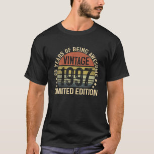 25 Jahre alte Geschenke Vintag 1997 Limited Editio T-Shirt