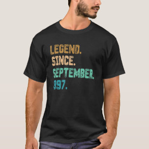 25 Jahre alte Legende Seit September 1997 25. Gebu T-Shirt