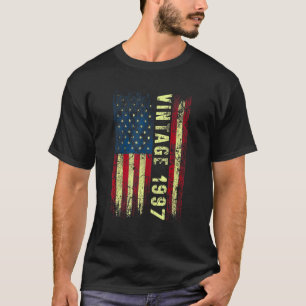 25 Jahre alte Vintage-1997-amerikanische Flagge 25 T-Shirt