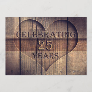 25 Jahre Hochzeitstag einzigartige Einladungen
