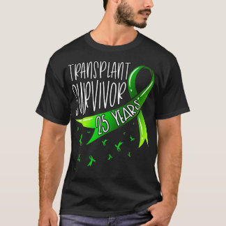 25 Jahre Organtransplantatübersiedlung Grünes Band T-Shirt