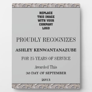 25 Jahre Service Plaque Fotoplatte