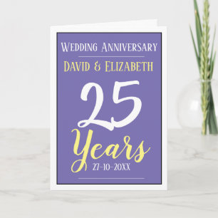 25 Jahre Silberne Hochzeit Jahrestag Karte