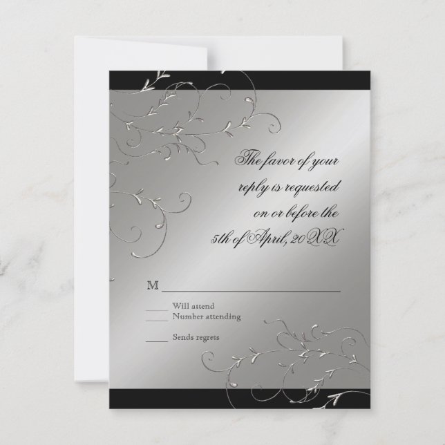 25 Jahre, UAWG Response Card RSVP Karte (Vorderseite)