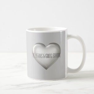 25 Jahre und munter Silbernes Herz Jubiläum  Kaffeetasse