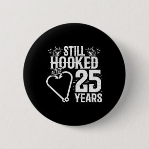 25 Jahre verheiratet - Angelpaar - 25. Hochzeitsta Button
