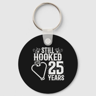 25 Jahre verheiratet - Angelpaar - 25. Hochzeitsta Schlüsselanhänger