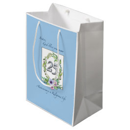 25. Jahrestag der Katholischen Nun, Tod und Silber Mittlere Geschenktüte