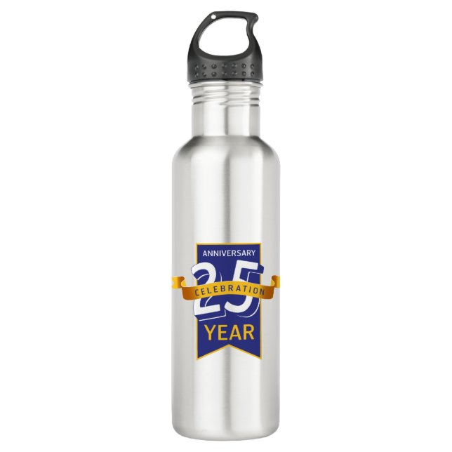 25. Jahrestag Edelstahlflasche (Vorderseite)