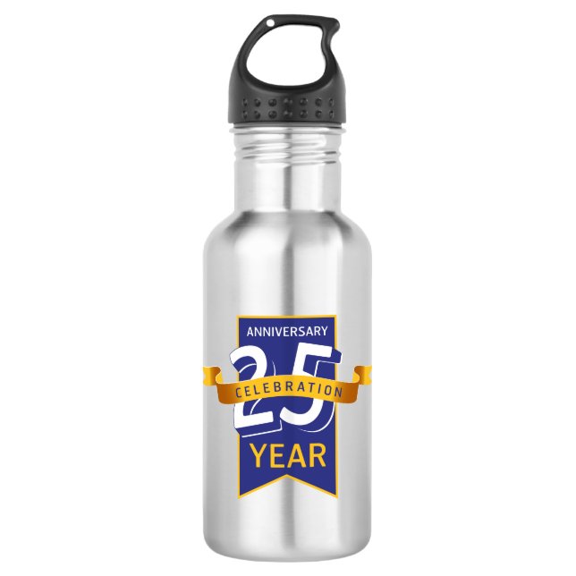 25. Jahrestag Edelstahlflasche (Vorderseite)