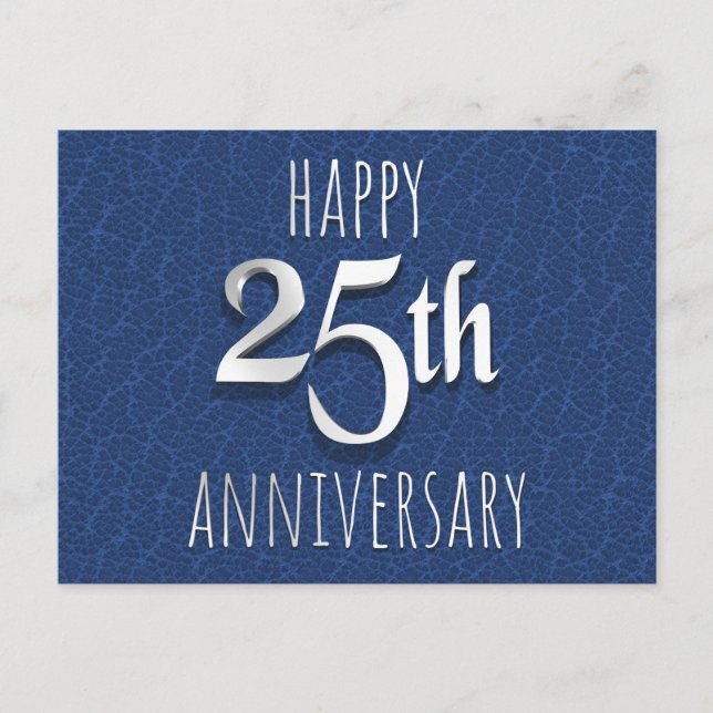 25. Jahrestag Feiertagspostkarte (Vorderseite)