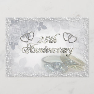 25. Jahrestag schellt Einladung