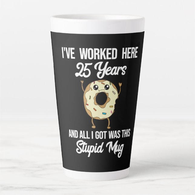 25-jährige Arbeit Jahrestag Wertschätzung Tasse (Vorderseite)