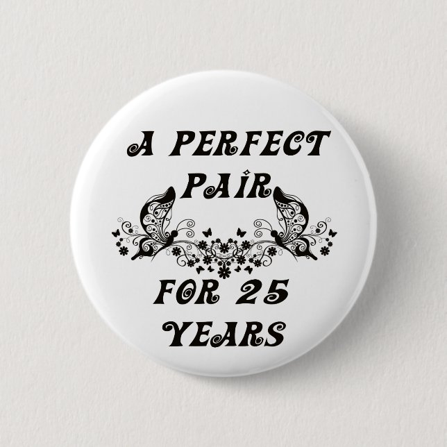 25-jähriger Jahrestag Button (Vorderseite)