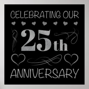 25-jähriges Jubiläum Poster