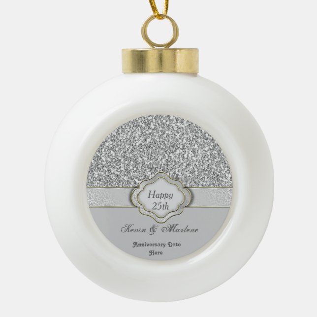 25-jähriges Special Keramik Ornament (Vorderseite)