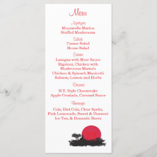25 japanische Tags des Hochzeitmenüs Menükarte