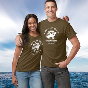 25. Jubiläum Cruise Brown Personalize T - Shirt