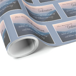 25. Jubiläum der Glückwunsch der Ordination Geschenkpapier