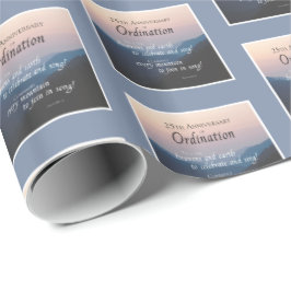 25. Jubiläum der Glückwunsch der Ordination Geschenkpapier