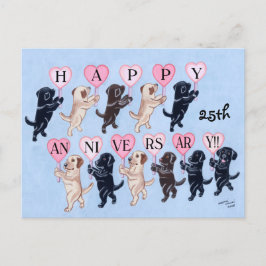 25. Jubiläum Labrador Retrievers Malerei Postkarte