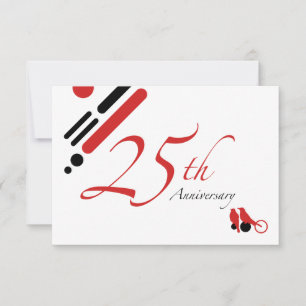 25. Jubiläum (Mod-Vögel) Einladung