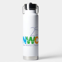 25. Jubiläum NWC Wasserflasche mit Stroh