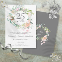 25. Jubiläum Save the Date Rose Garland