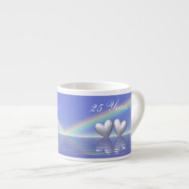 25. Jubiläum Silberherzen Espressotasse