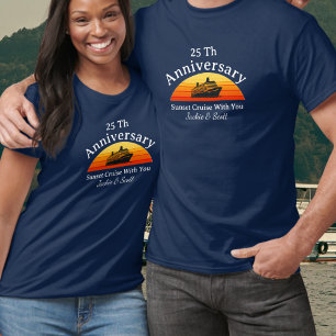25. Jubiläums-Sonnenuntergangs-Kreuzfahrt personal T-Shirt