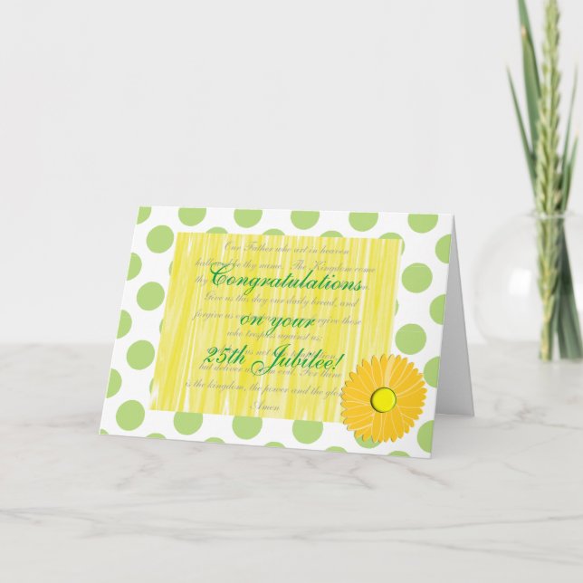 "25. Jubilee" Card der katholischen Nun Karte (Vorderseite)