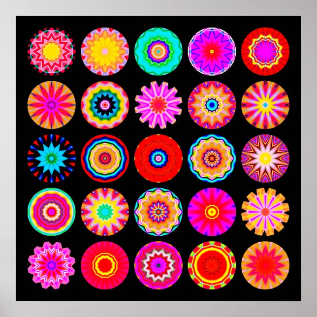 25 Mandalas II Poster (Vorne)