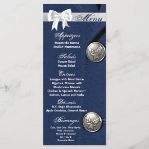 25 Menu Cards Air Force Class A Uniform Dress Blue Menükarte
