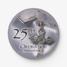 25. Ordination Jubiläum Cross Host Pappteller